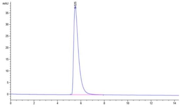 The purity of Biotinylated human ACE2 is greater than 95% as determined by SEC-HPLC.